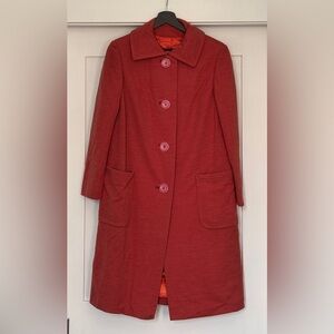 Mary Jane Single-Breasted Long Coat